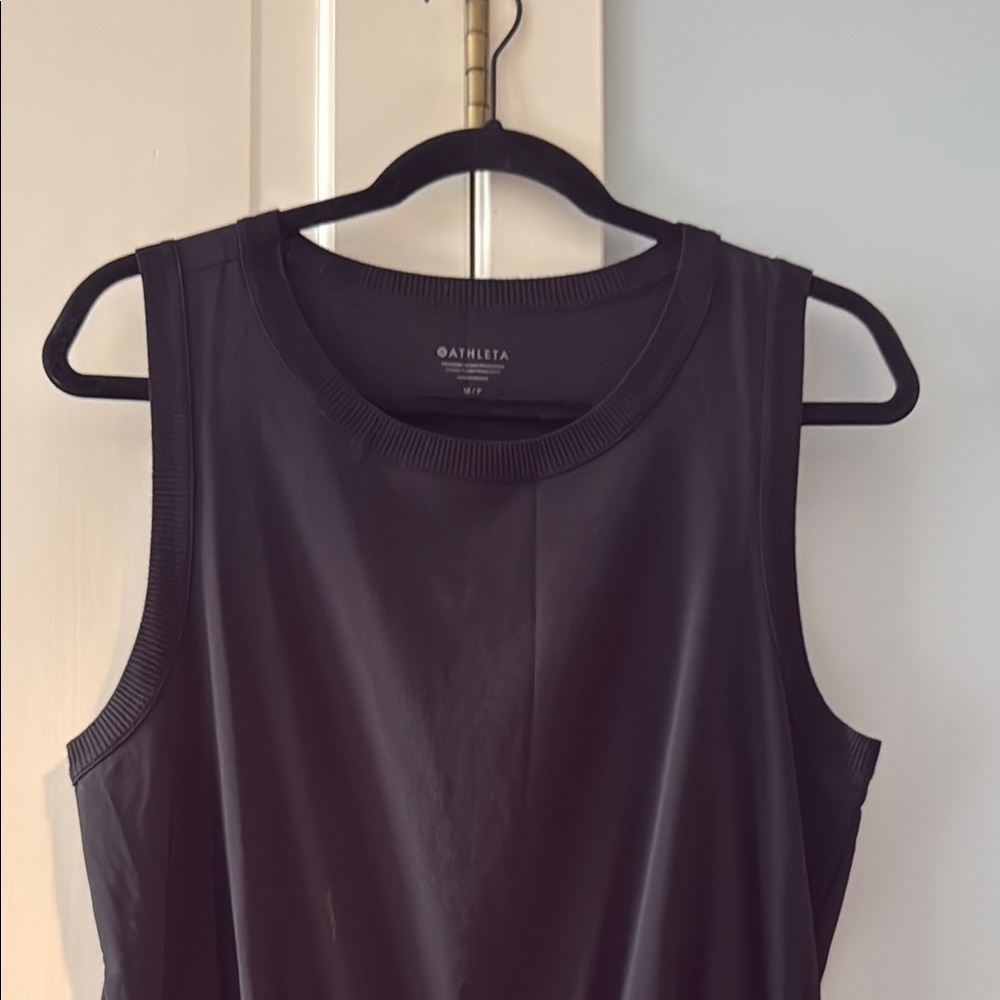 Athleta Black Sleeveless Mid length Dress